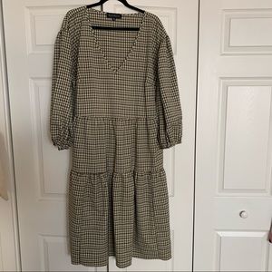 Eloquii Plaid Puff Sleeve Dress